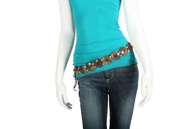 Gürtel Real Deal Coconut breit mit beigen Perlen by Real Deal Brazil TRD-BELT2T 