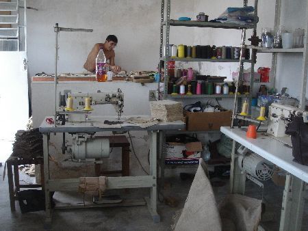 Herstellung Hut aus Brasilien