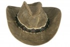 Braunes Schmuck-Band mit grünen Perlen (ohne Hut) by Real Deal Brazil TRD-HB7G 